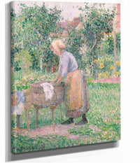 A Washerwoman At Eragny by Camille Pissarro