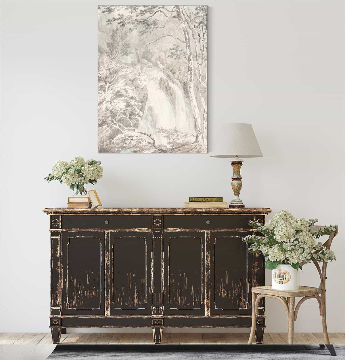 A Waterfall by Joseph Mallord William Turner