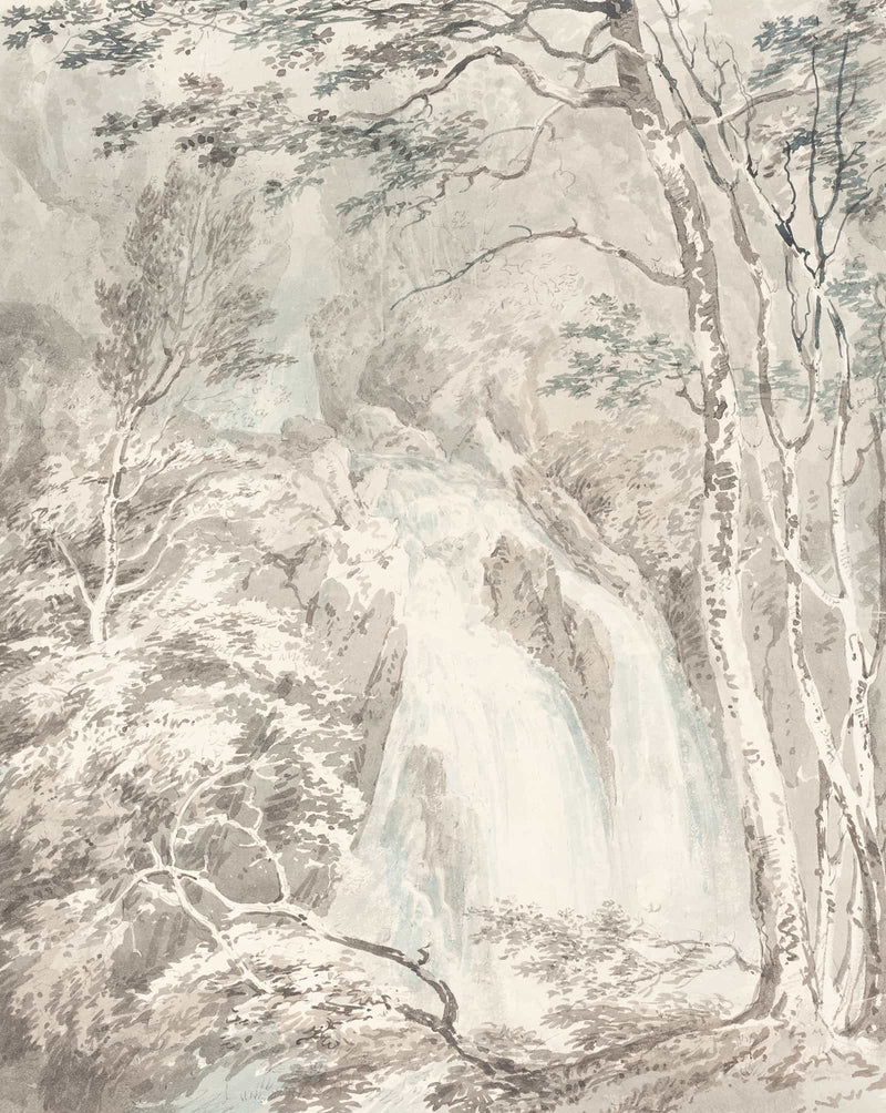 A Waterfall by Joseph Mallord William Turner