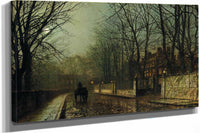 A Wet Moon Putney Road by John Atkinson Grimshaw