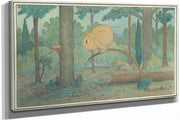 A Wiggle Much Creature Looking At A Birds Nest by Herbert Crowley