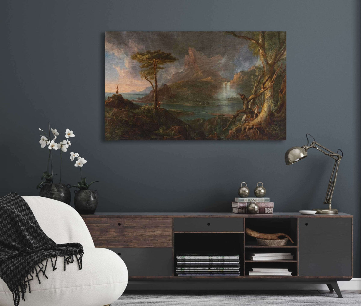 A Wild Scene Between And by Thomas Cole