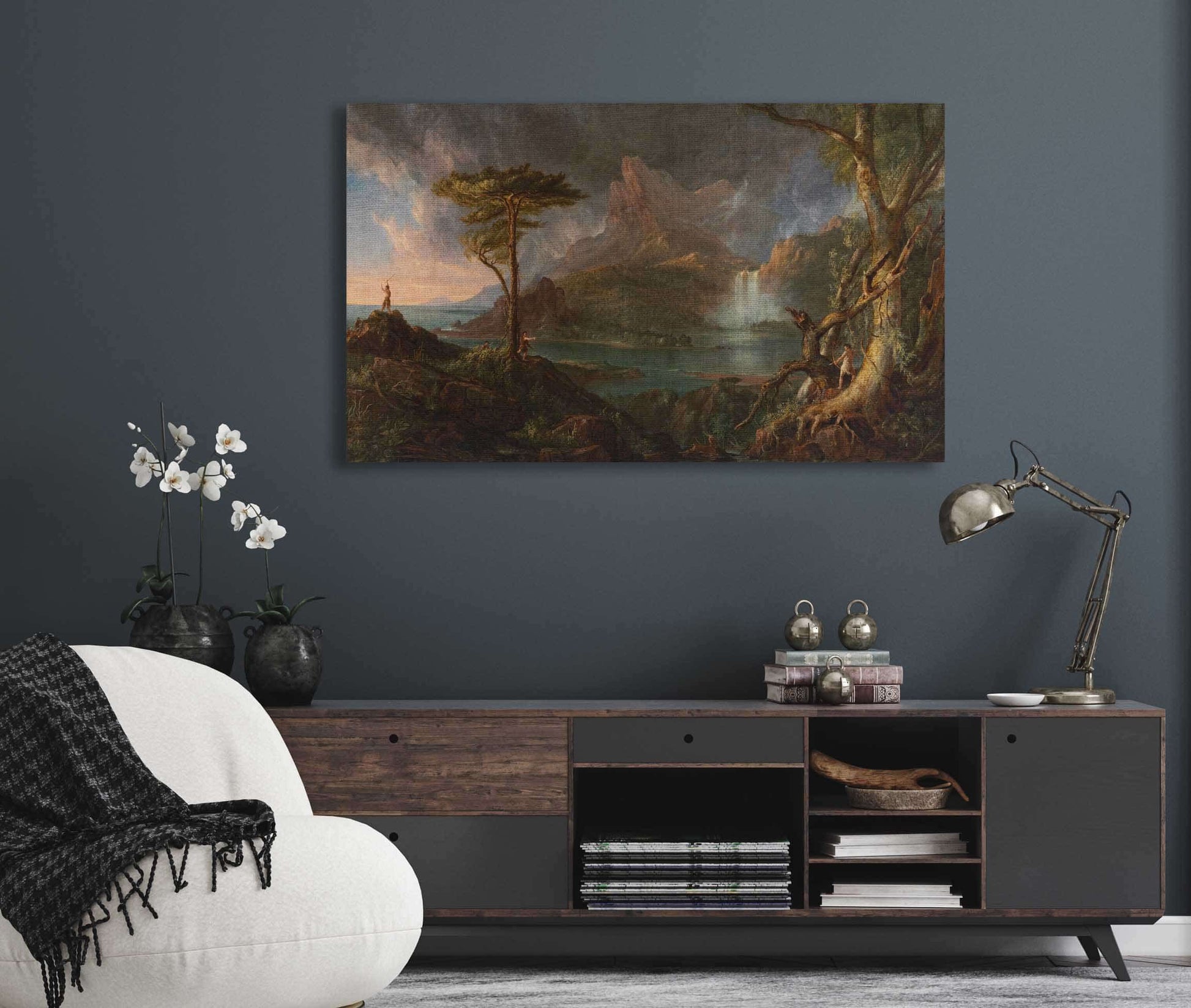 A Wild Scene Between And by Thomas Cole