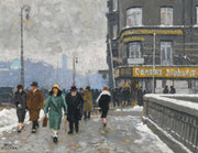 A Winter Street by Paul Fischer