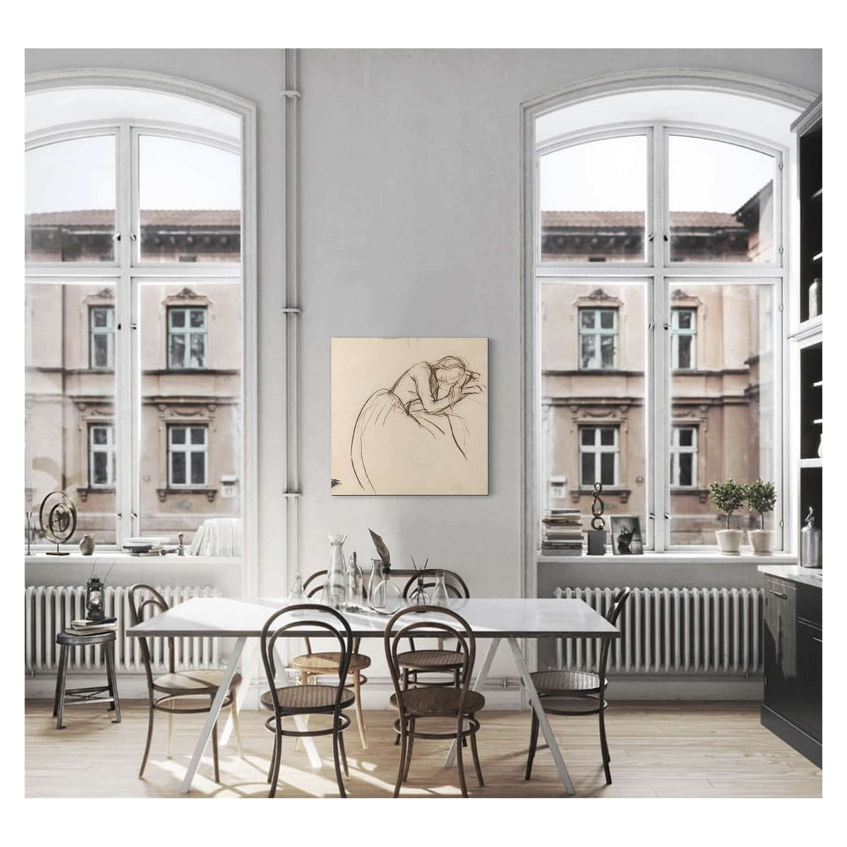 A Woman Bowed In Grief by Sir John Everett Millais