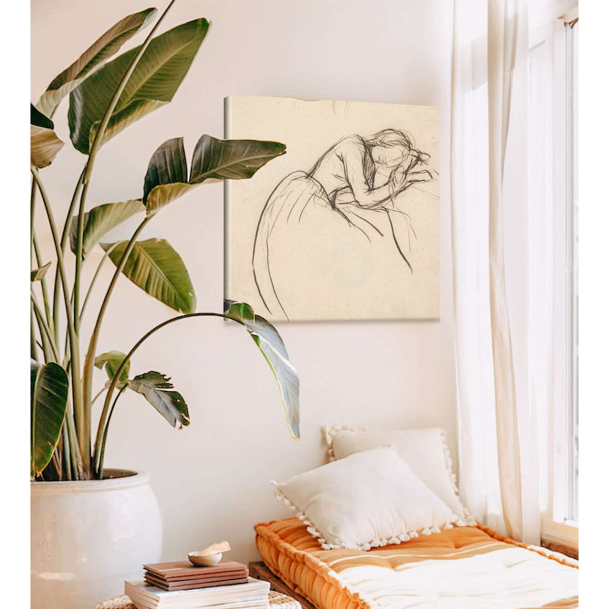 A Woman Bowed In Grief by Sir John Everett Millais