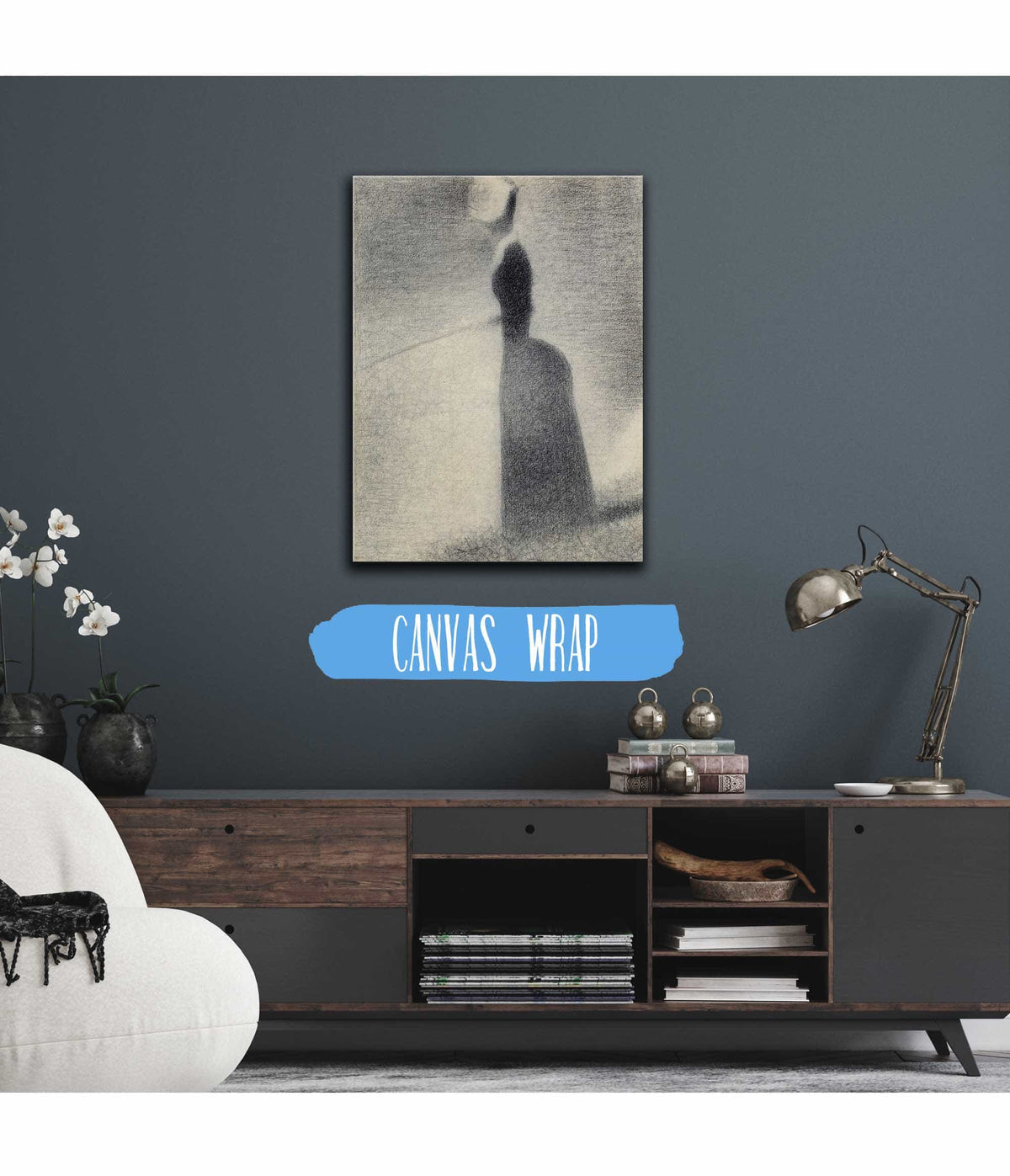 A Woman Fishing by Georges Seurat