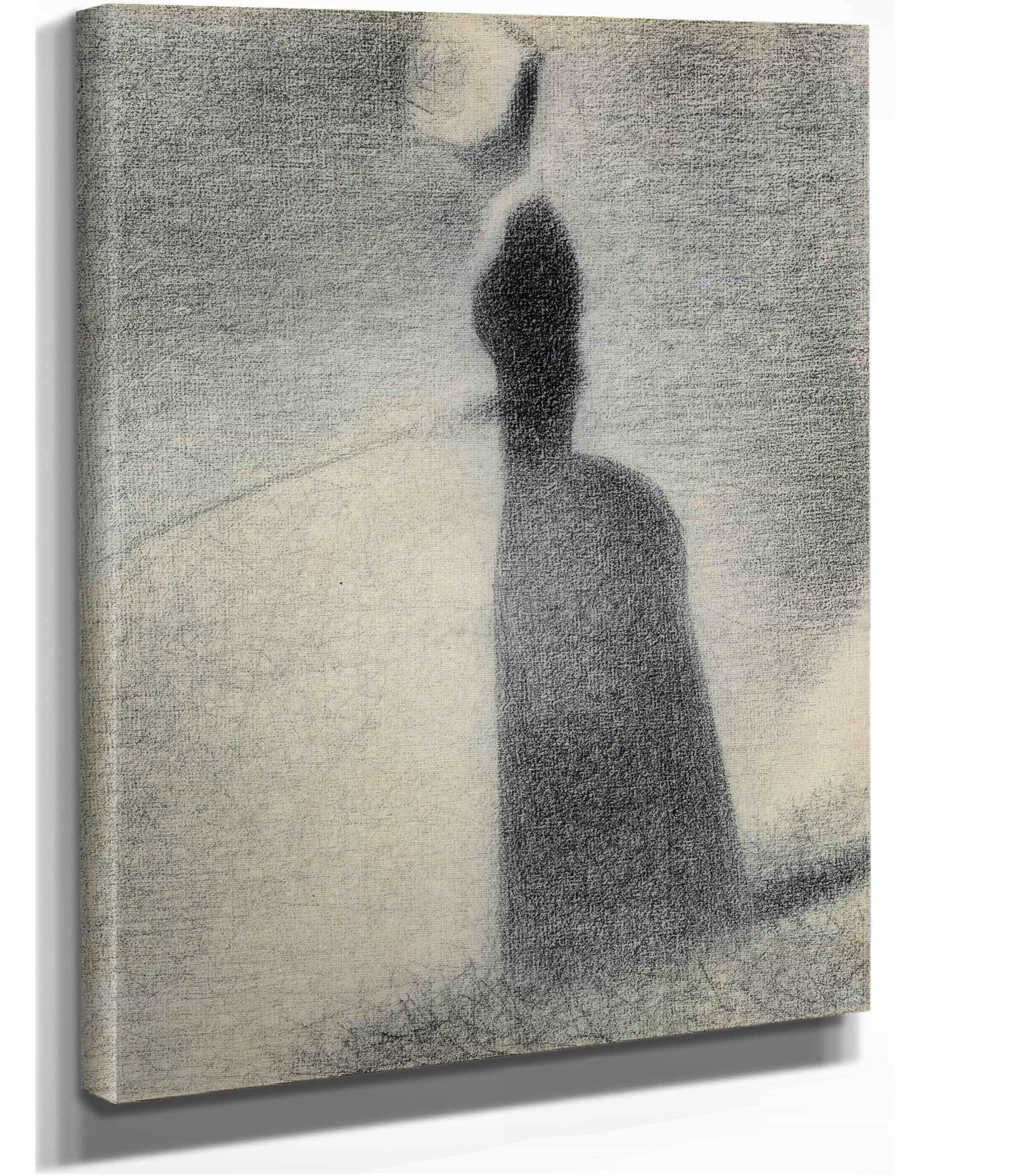 A Woman Fishing by Georges Seurat