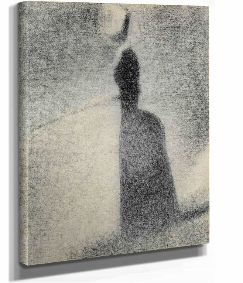 A Woman Fishing by Georges Seurat