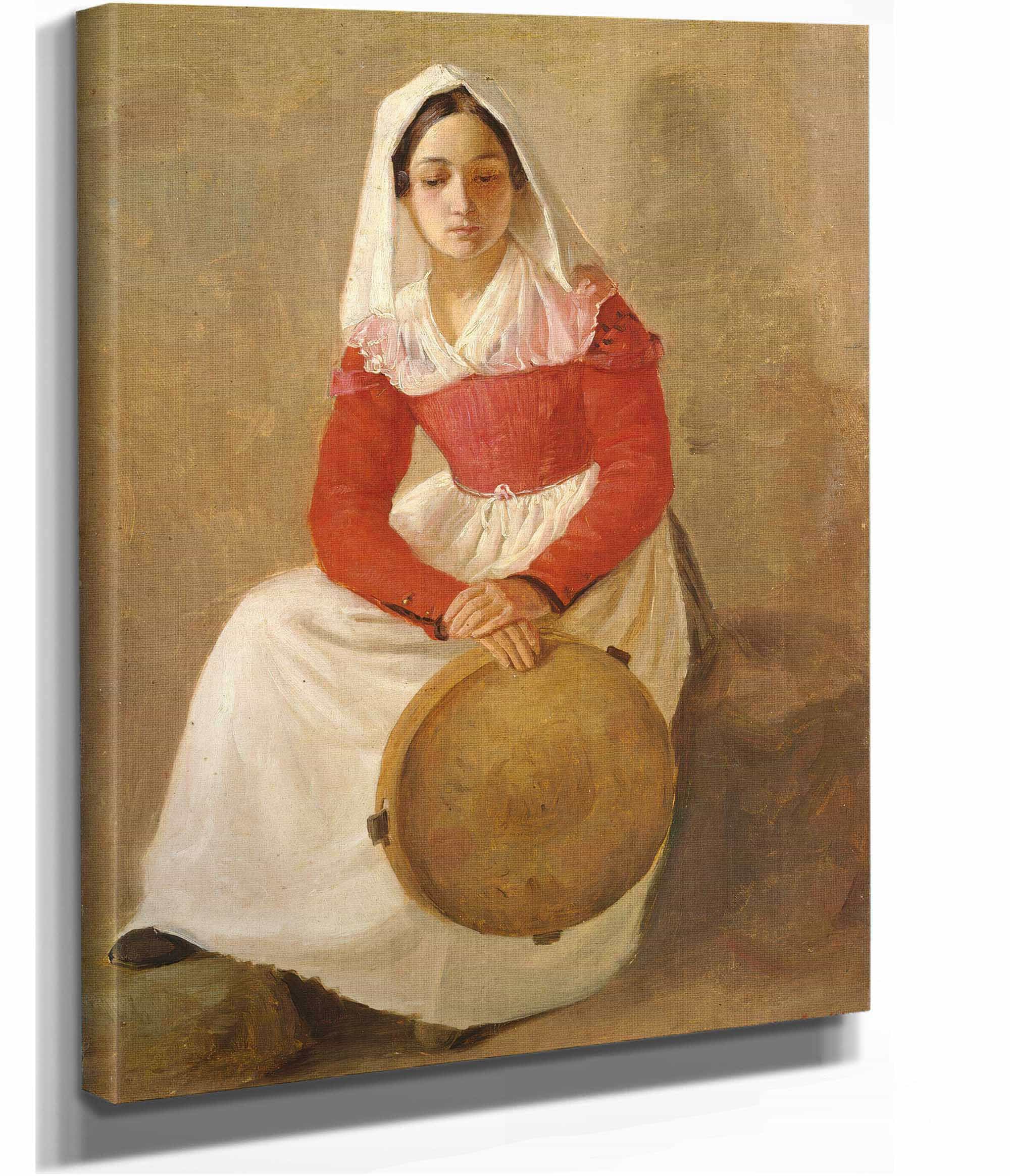 A Women Named Anunziata In Subiaco by Adolph Tidemand