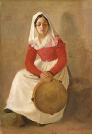 A Women Named Anunziata In Subiaco by Adolph Tidemand