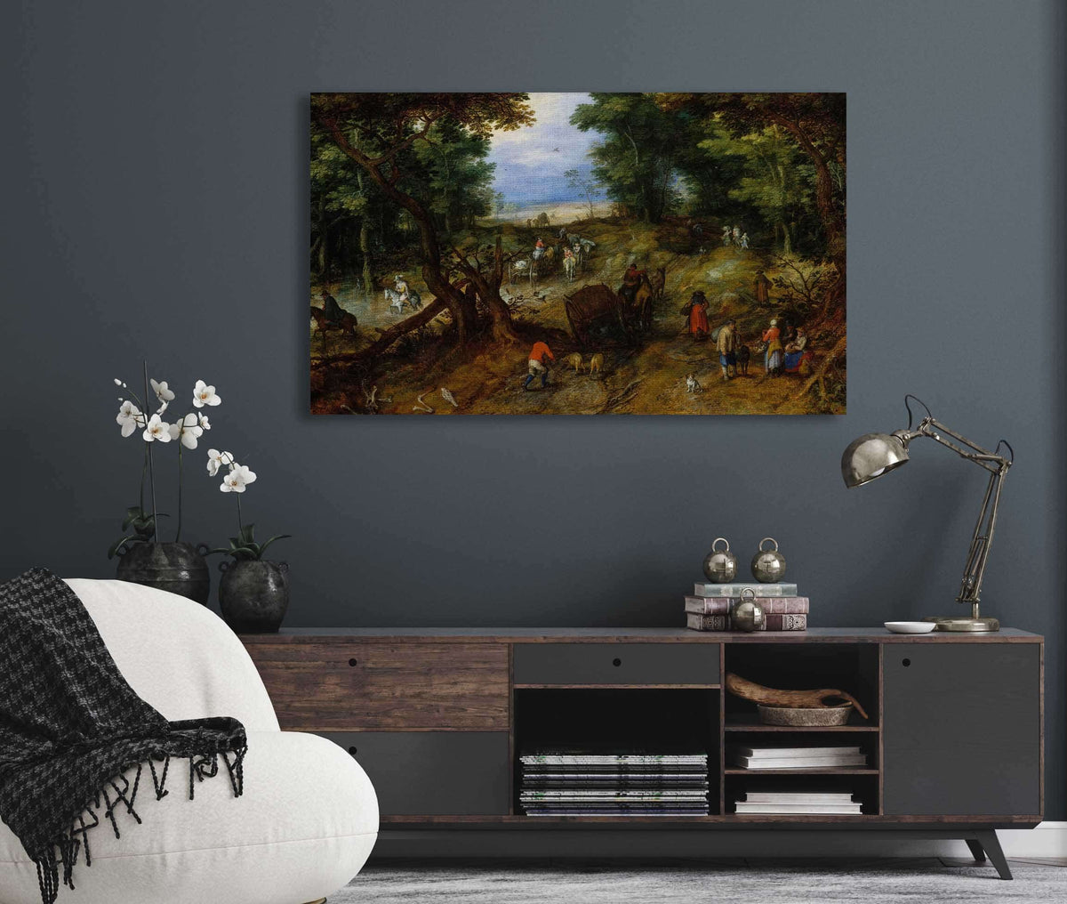 A Woodland Road With Travelers by Jan Brueghel The Elder