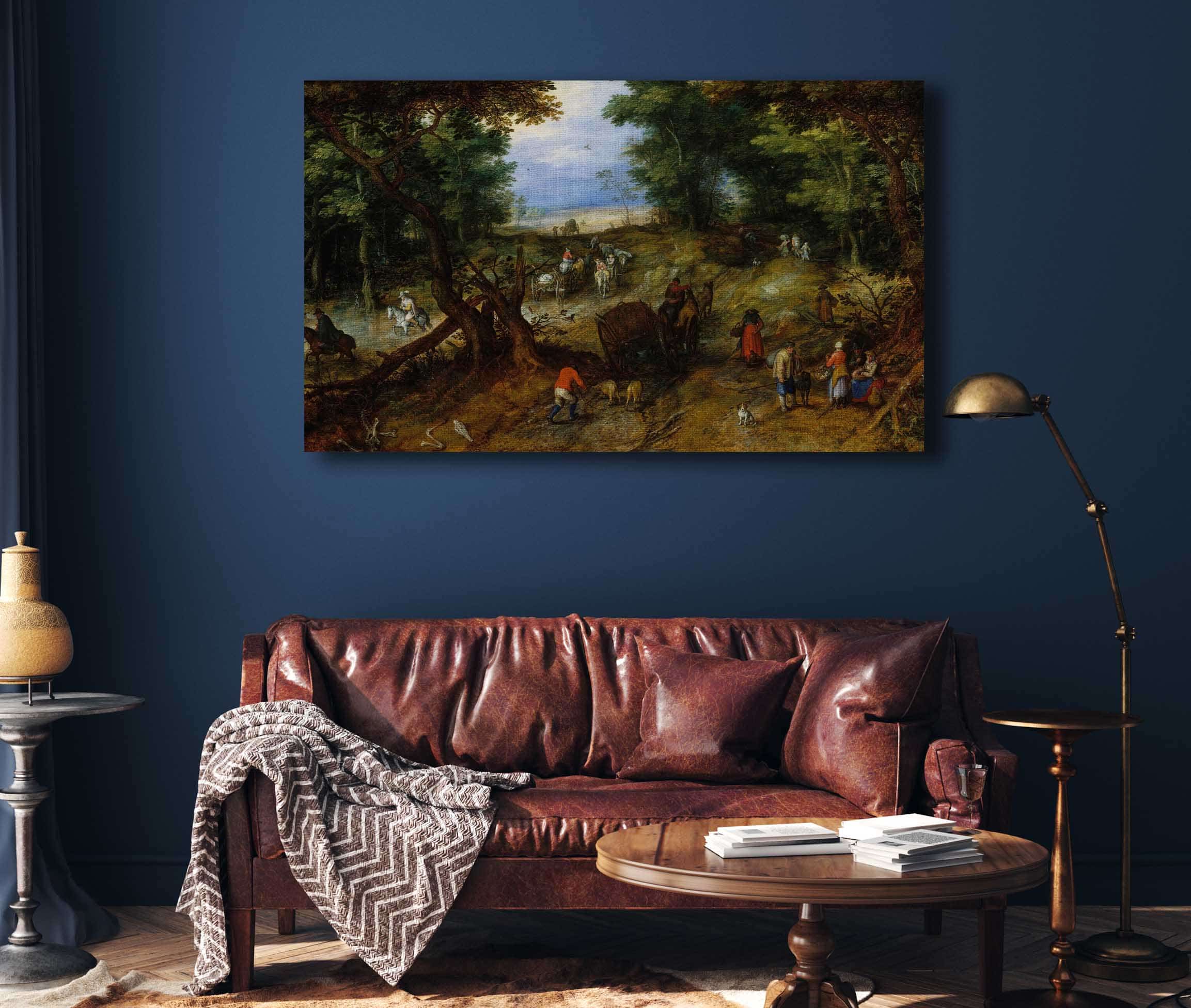 A Woodland Road With Travelers by Jan Brueghel The Elder