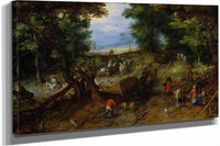 A Woodland Road With Travelers by Jan Brueghel The Elder
