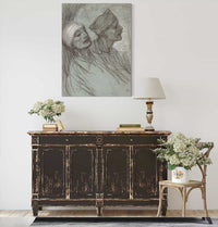 A Wounded Soldier And His Comrade by Theophile Alexandre Steinlen