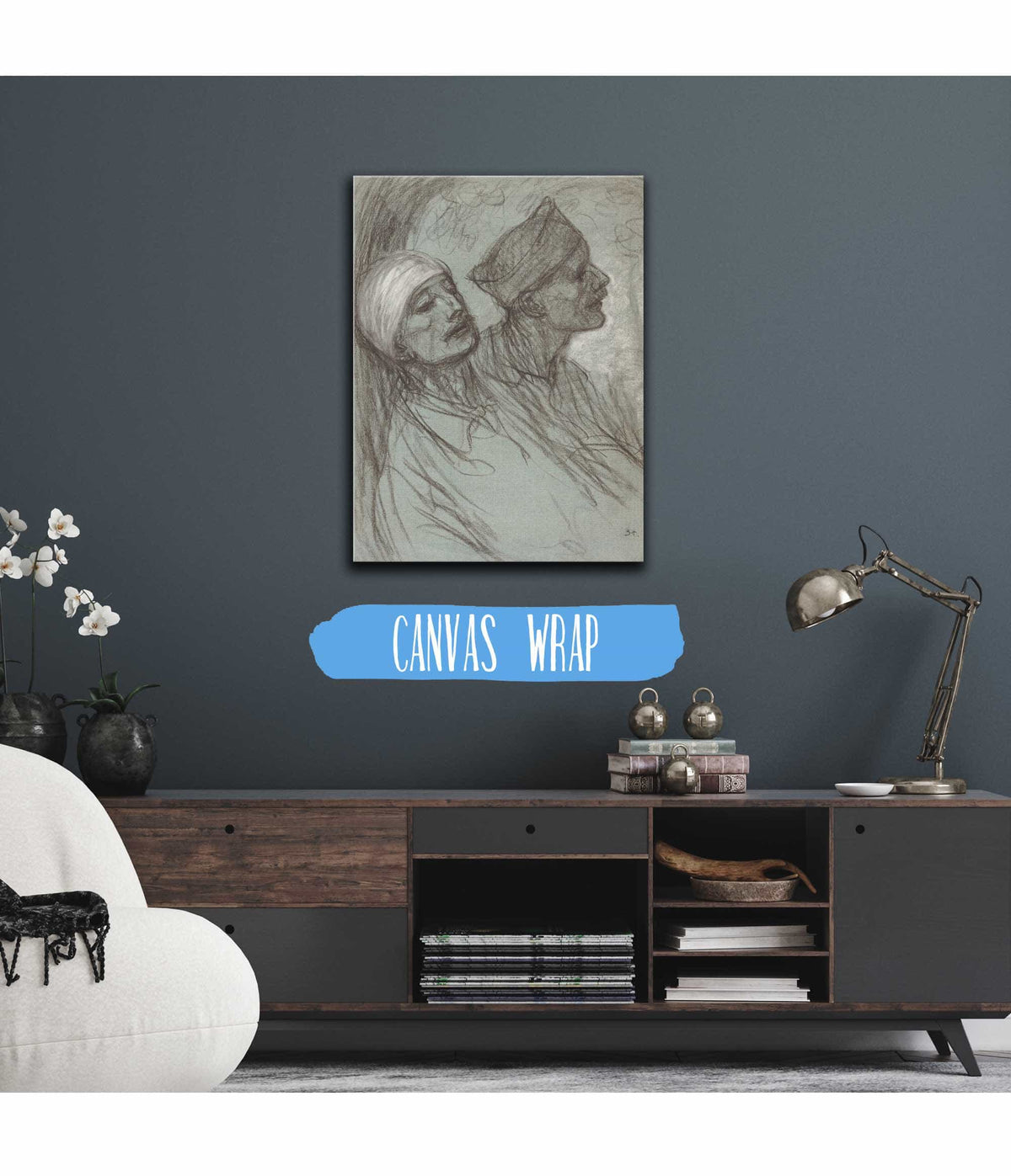 A Wounded Soldier And His Comrade by Theophile Alexandre Steinlen