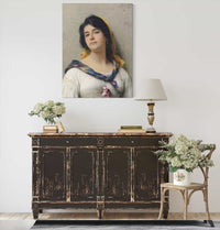 A Young Beauty by Eugen Von Blaas