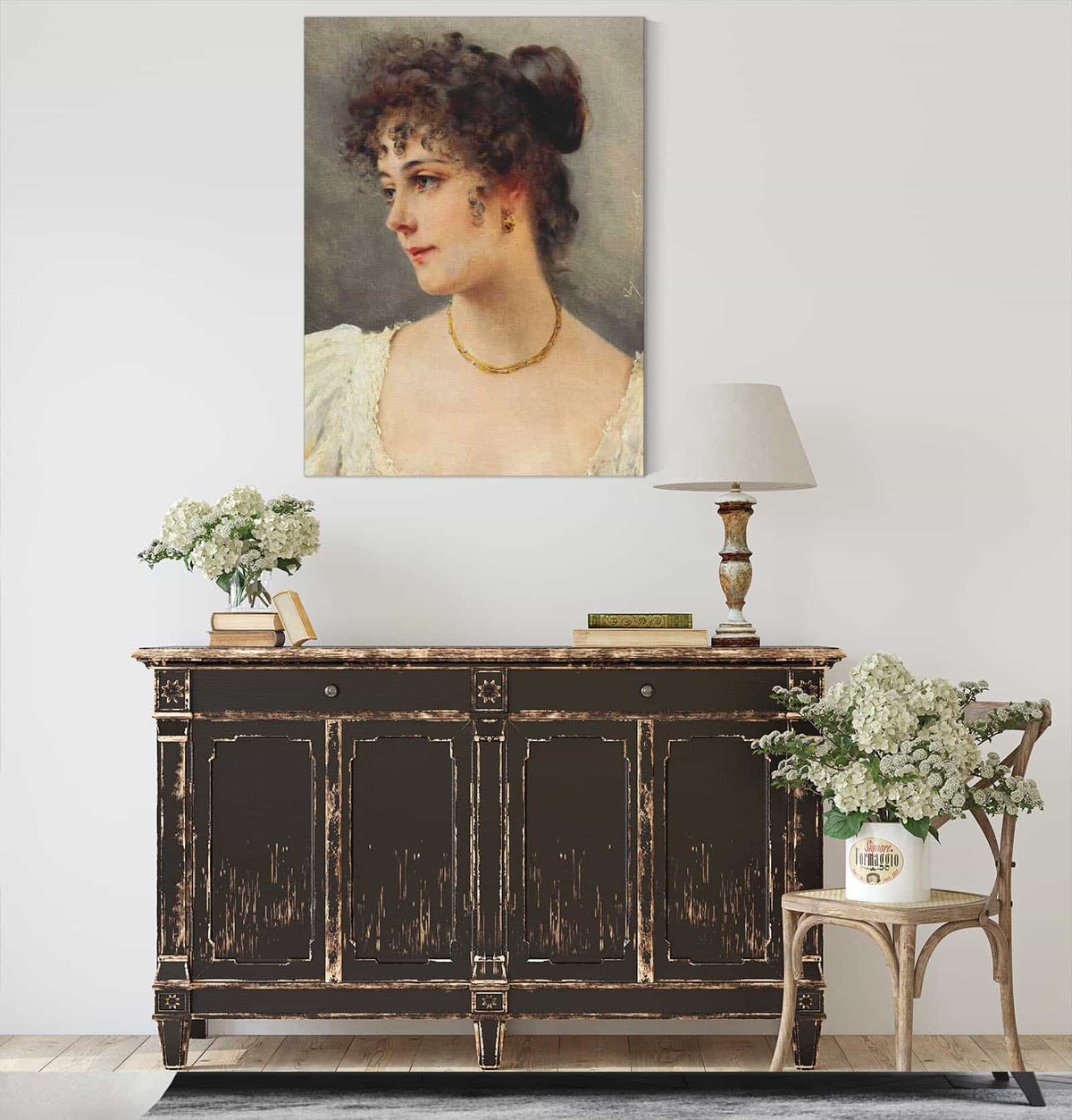 A Young Beauty by Eugen Von Blaas