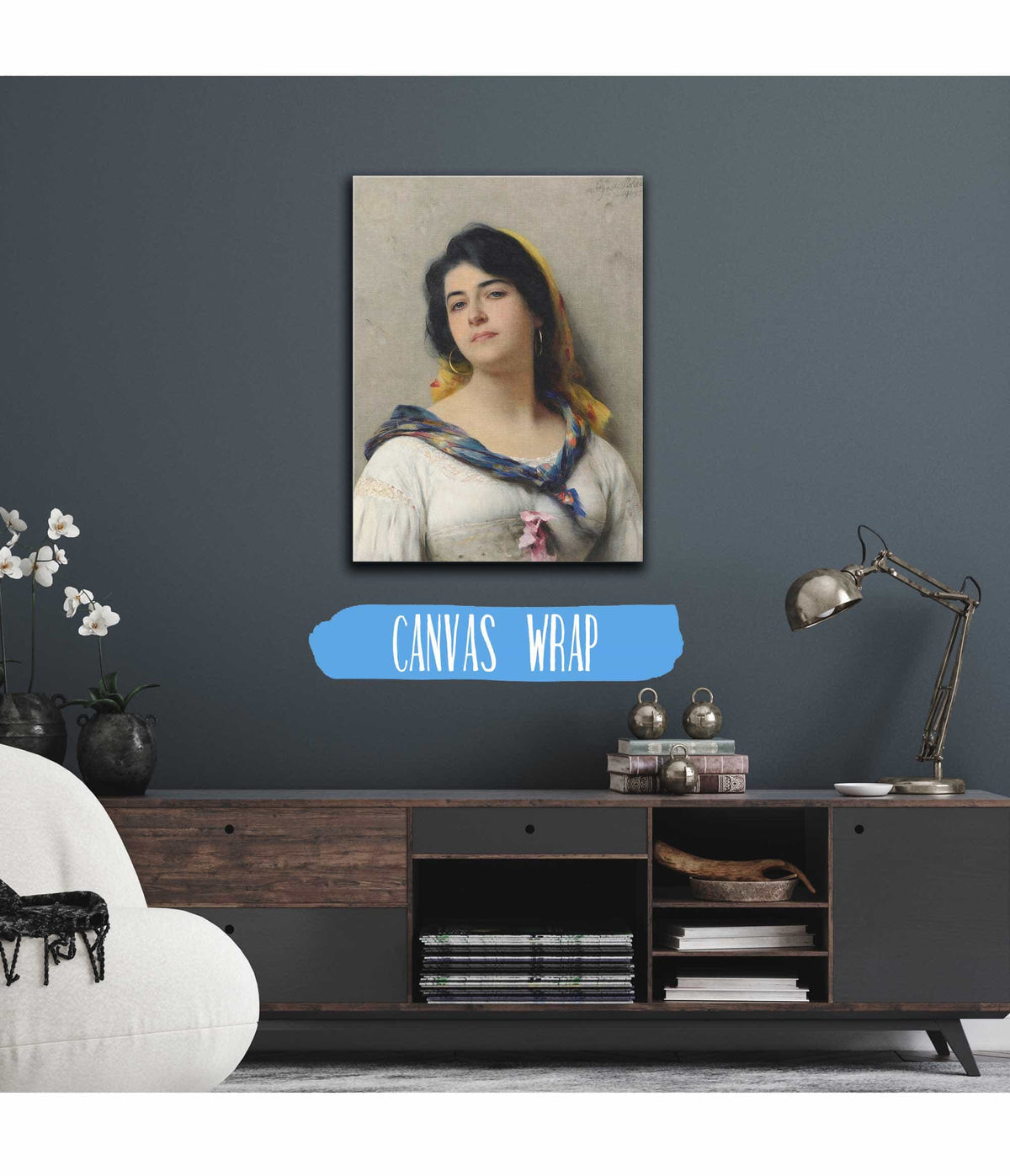 A Young Beauty by Eugen Von Blaas