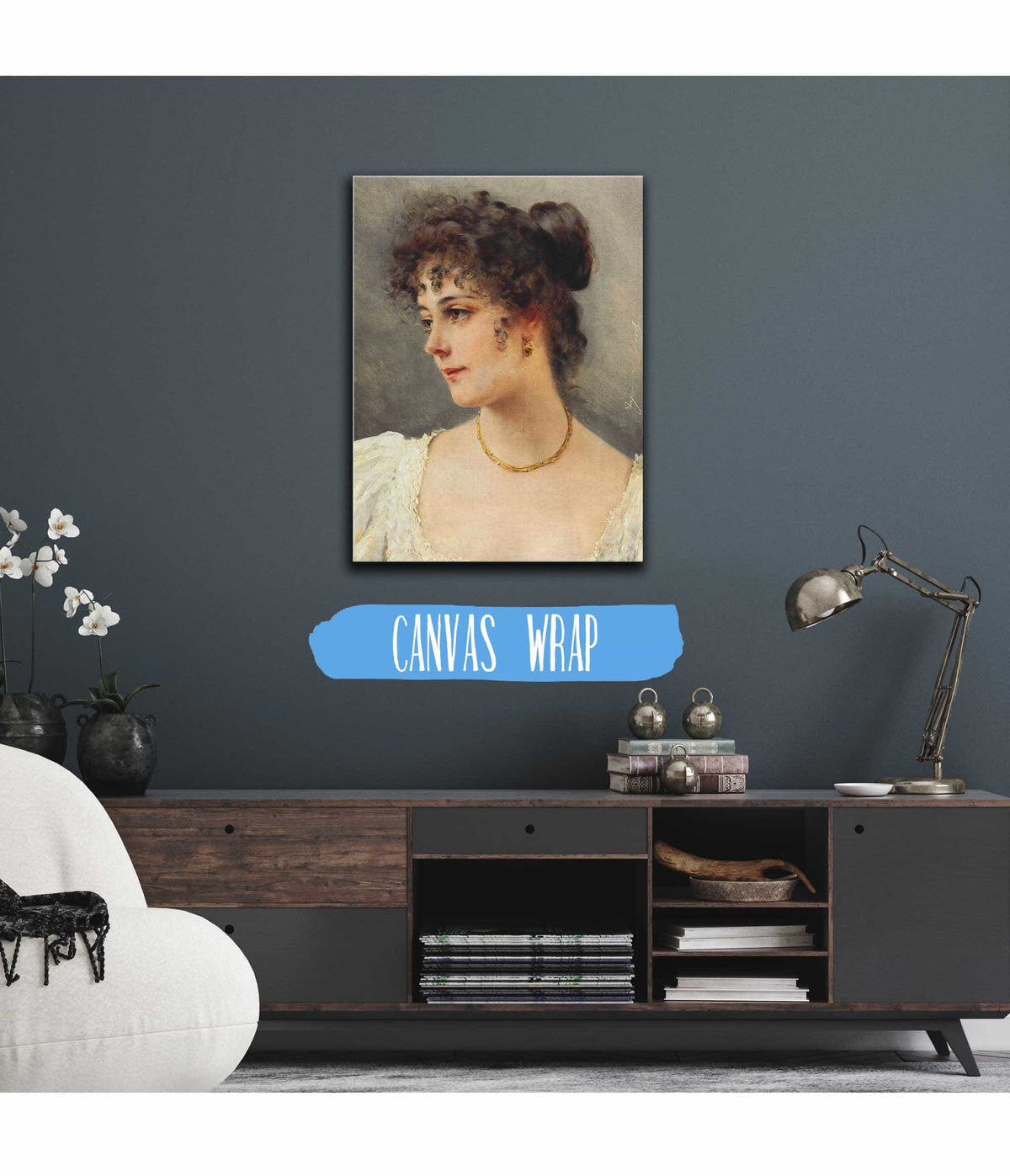 A Young Beauty by Eugen Von Blaas