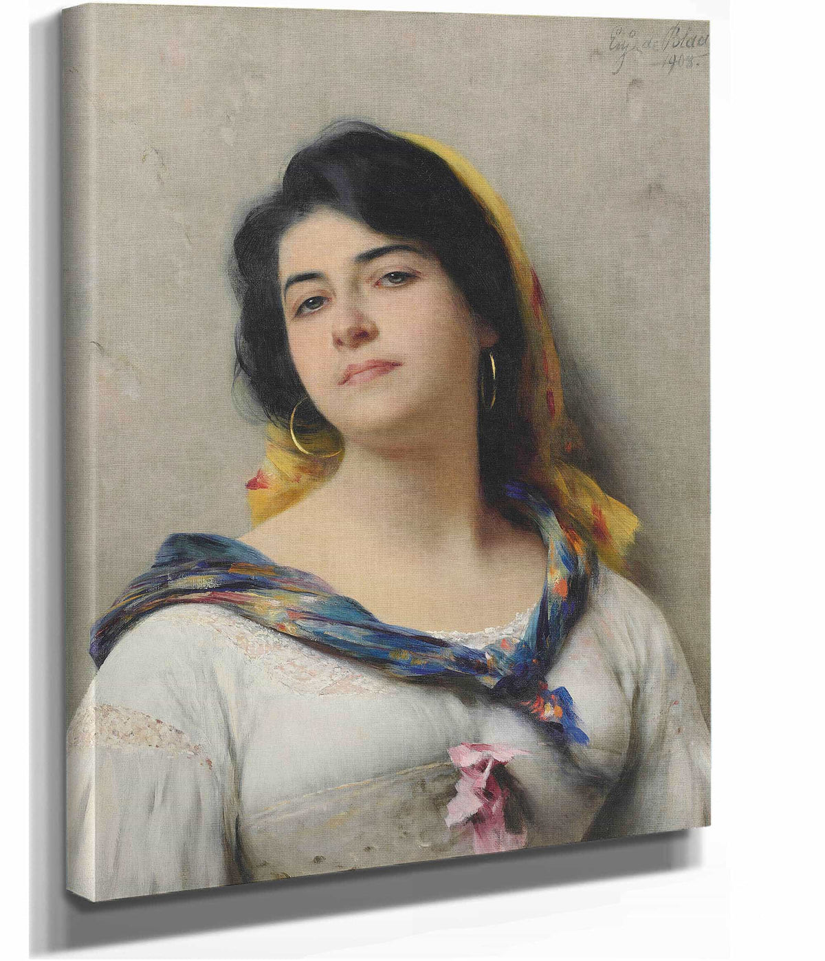 A Young Beauty by Eugen Von Blaas