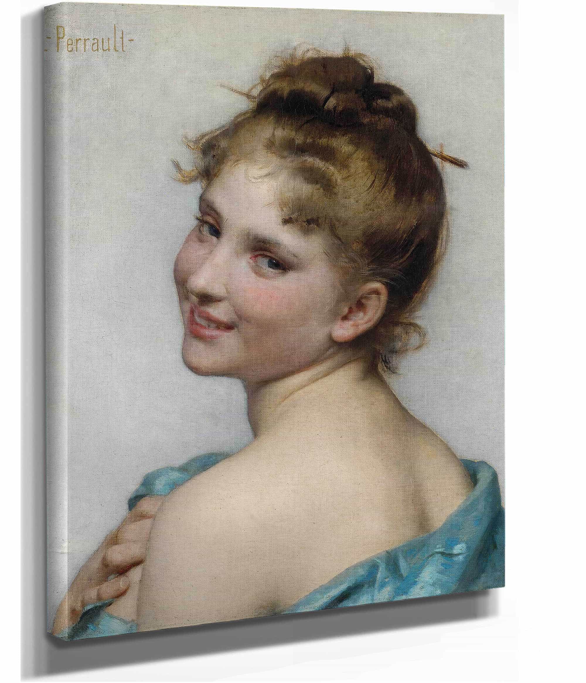 A Young Beauty by Leon Jean Basile Perrault