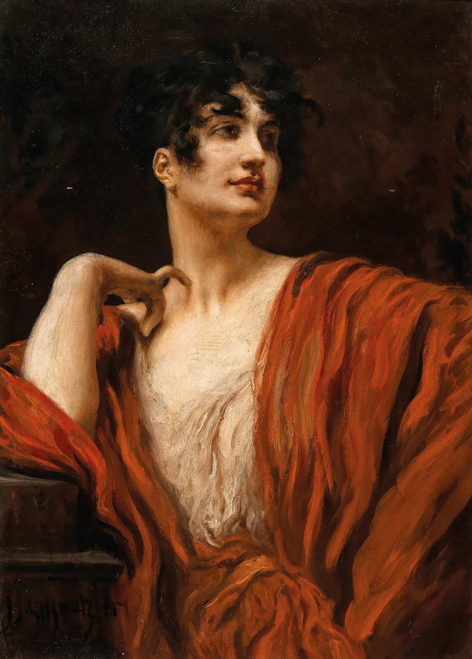 A Young Beauty by Leopold Schmutzler