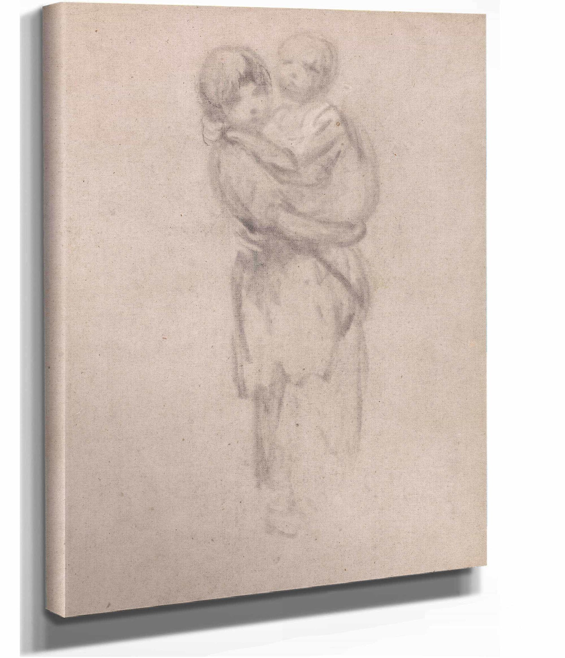 A Young Girl Holding A Child by Thomas Gainsborough
