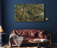 A Young Girl In A Woodland Landscape by John Constable