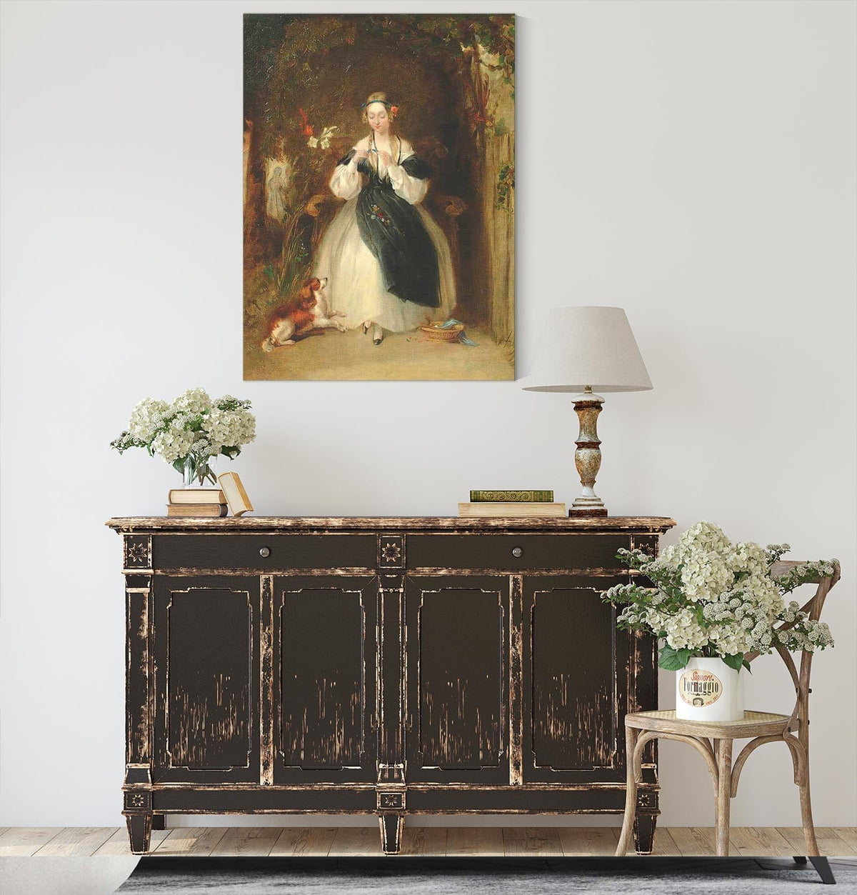 A Young Woman Plaiting Her Hair by William Powell Frith