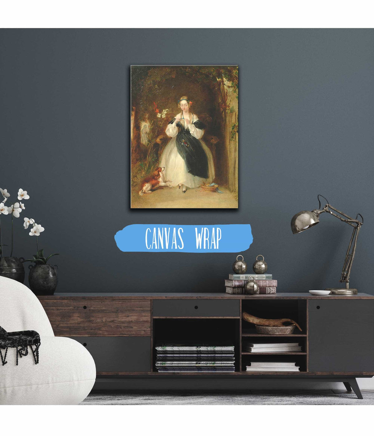 A Young Woman Plaiting Her Hair by William Powell Frith