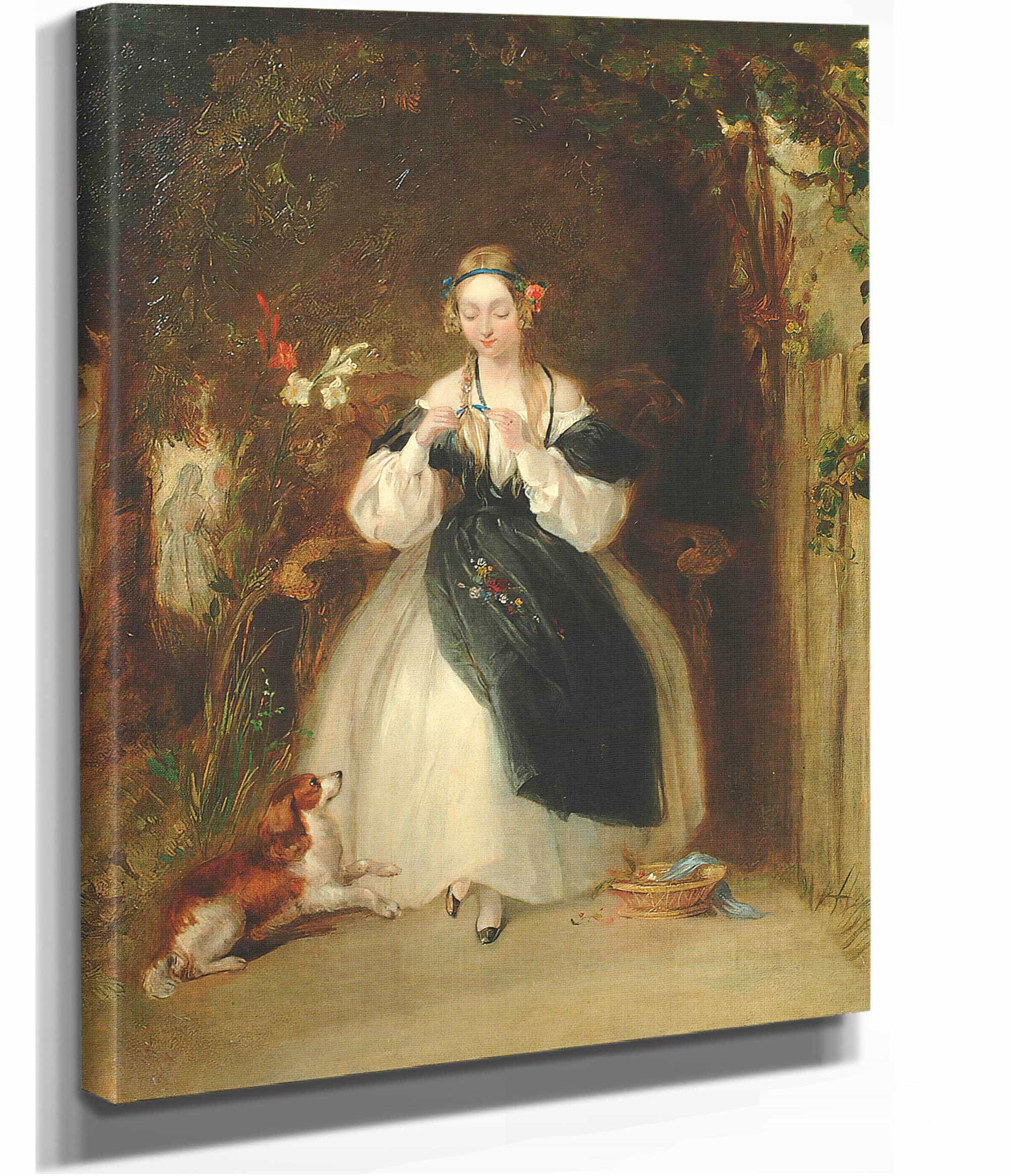 A Young Woman Plaiting Her Hair by William Powell Frith