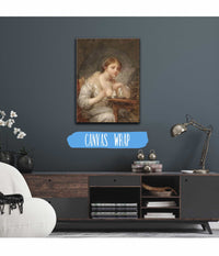 A Young Woman With A Birdcage by Jean Baptiste Greuze