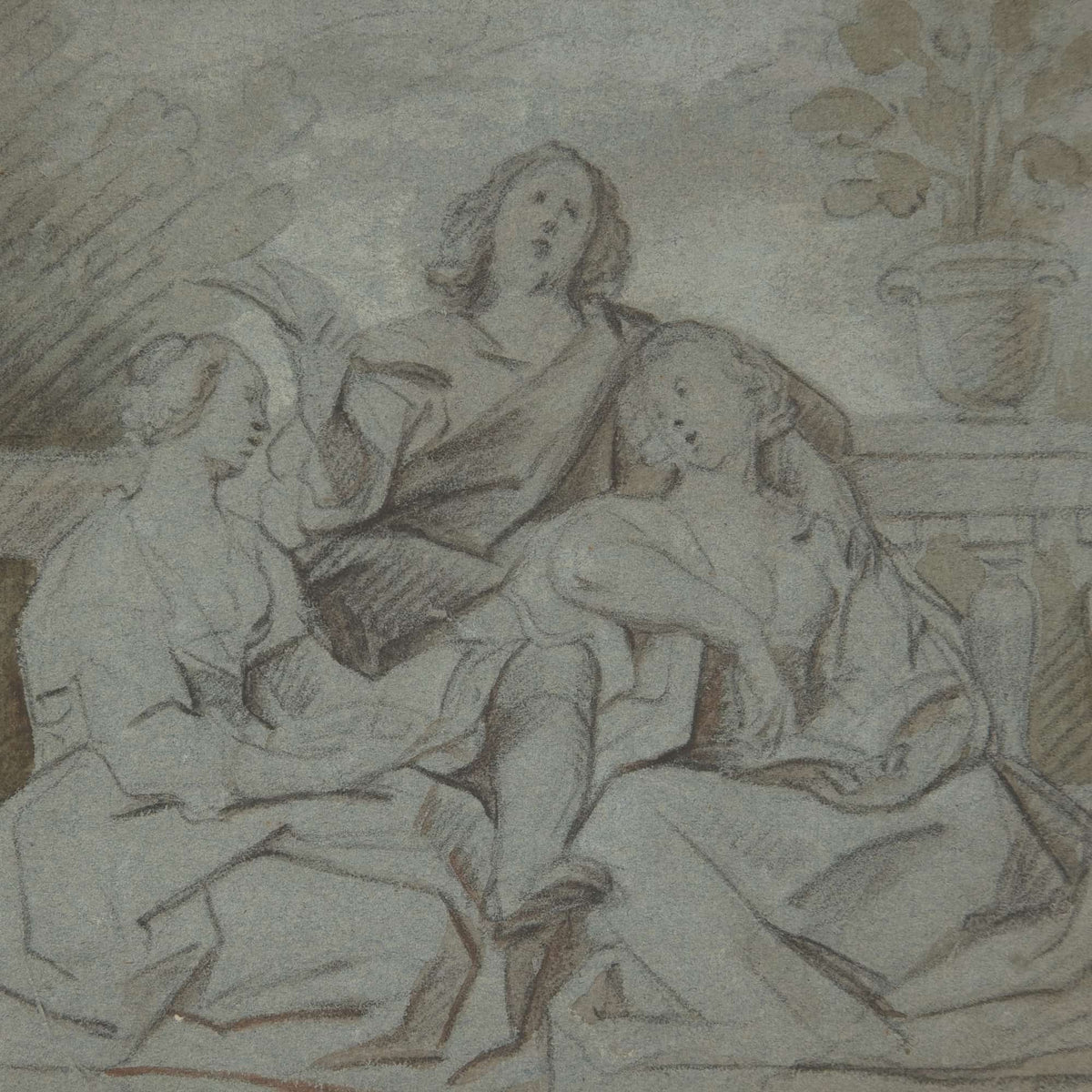 A Youth And Two Girls Singing Th Century by Jacob Jordaens