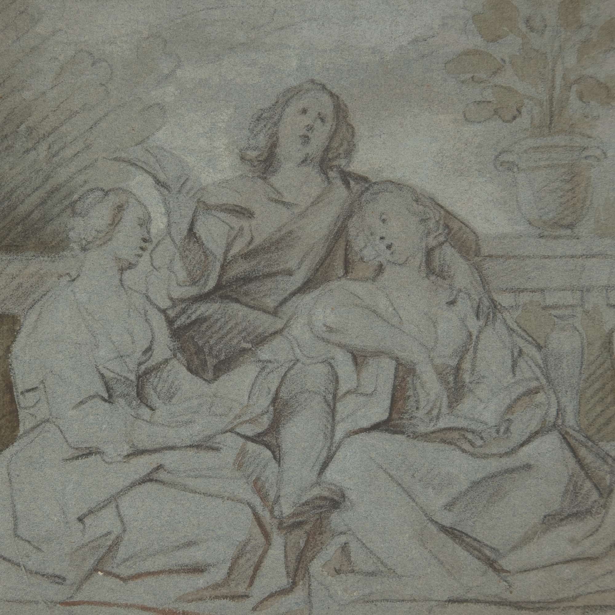 A Youth And Two Girls Singing Th Century by Jacob Jordaens