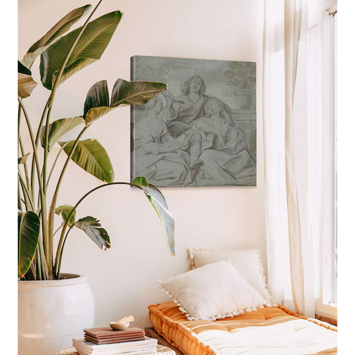 A Youth And Two Girls Singing Th Century by Jacob Jordaens