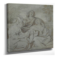 A Youth And Two Girls Singing Th Century by Jacob Jordaens