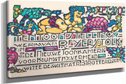 Aankondiging Van Een Tentoonstelling Van Reijer Stolk In Rotterdam by Reijer Stolk