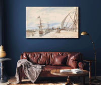 Aanlegsteiger Te Honfleur by Johan Barthold Jongkind