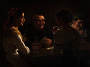 Abbate Jesting With Two Young Girls by Wilhelm Marstrand