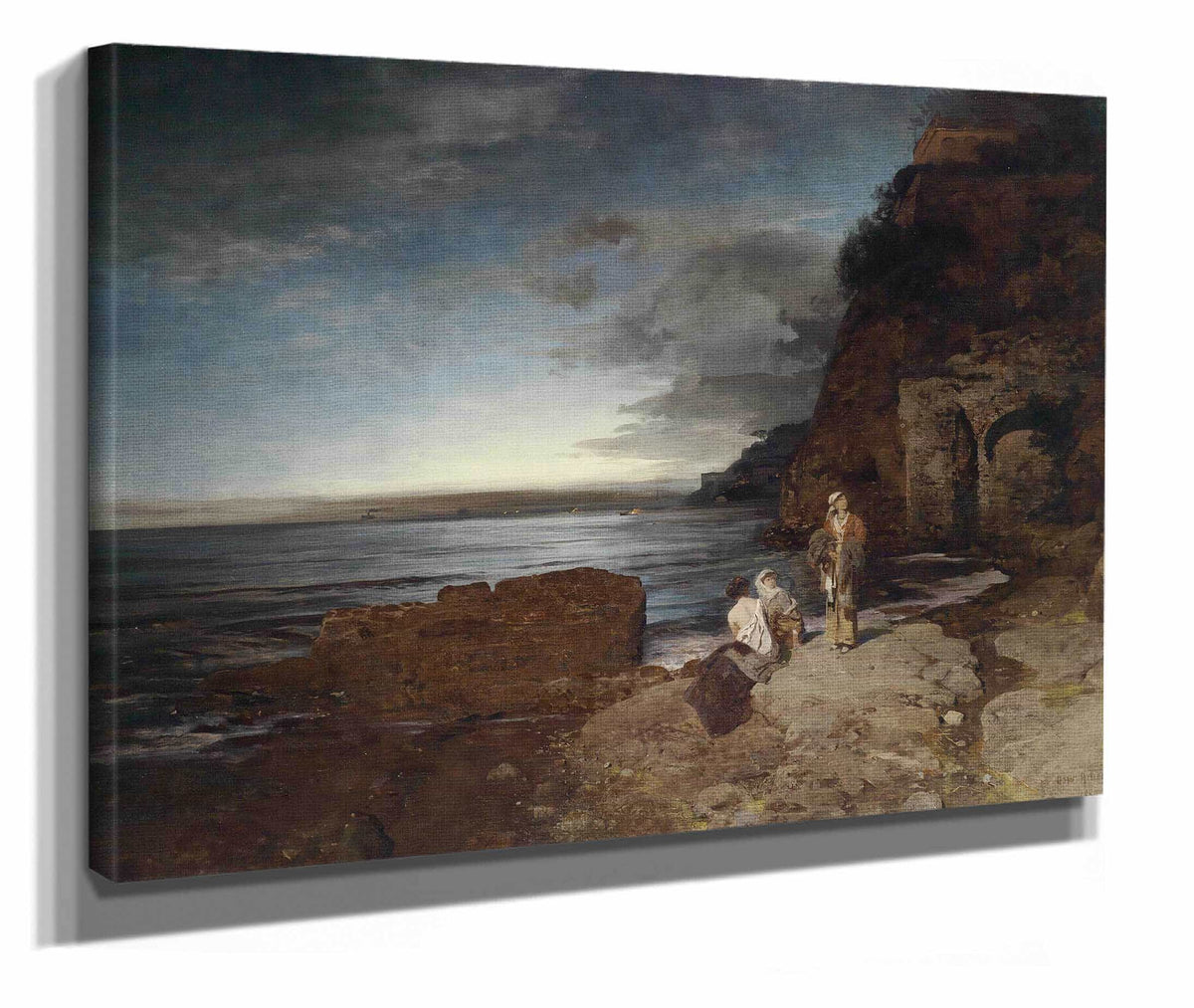 Abend An Der Kuste by Oswald Achenbach