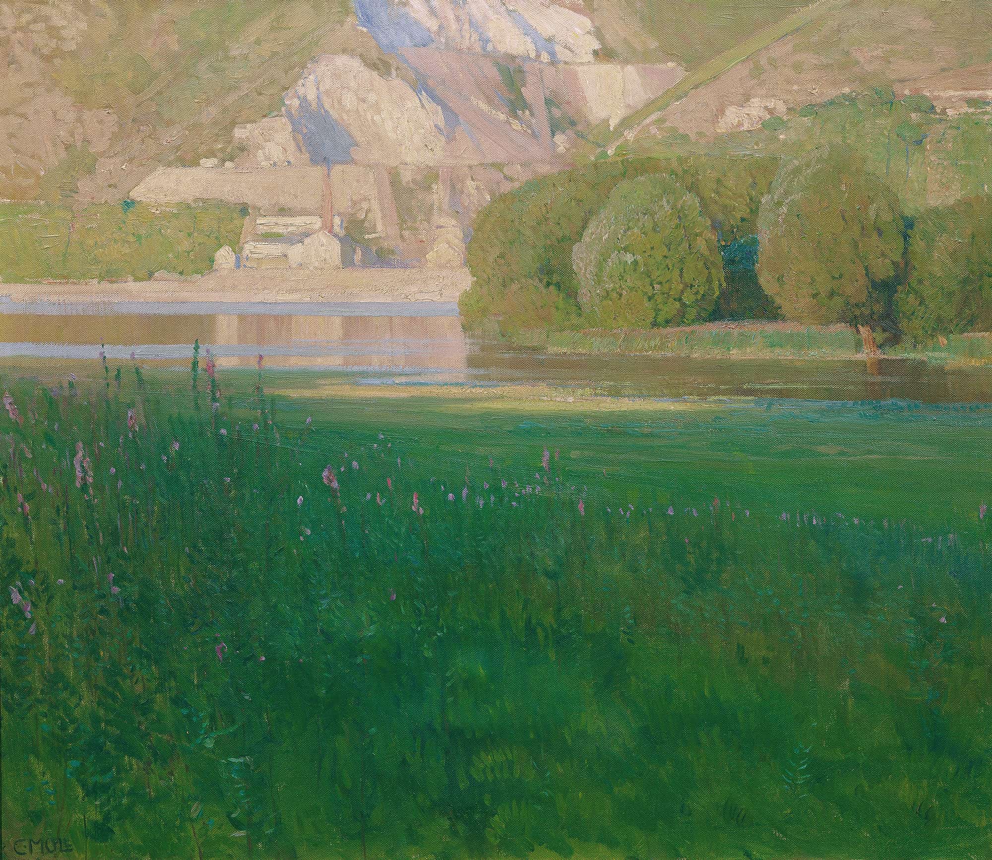 Abenddammerung Steinbruch An Der Donau by Carl Moll