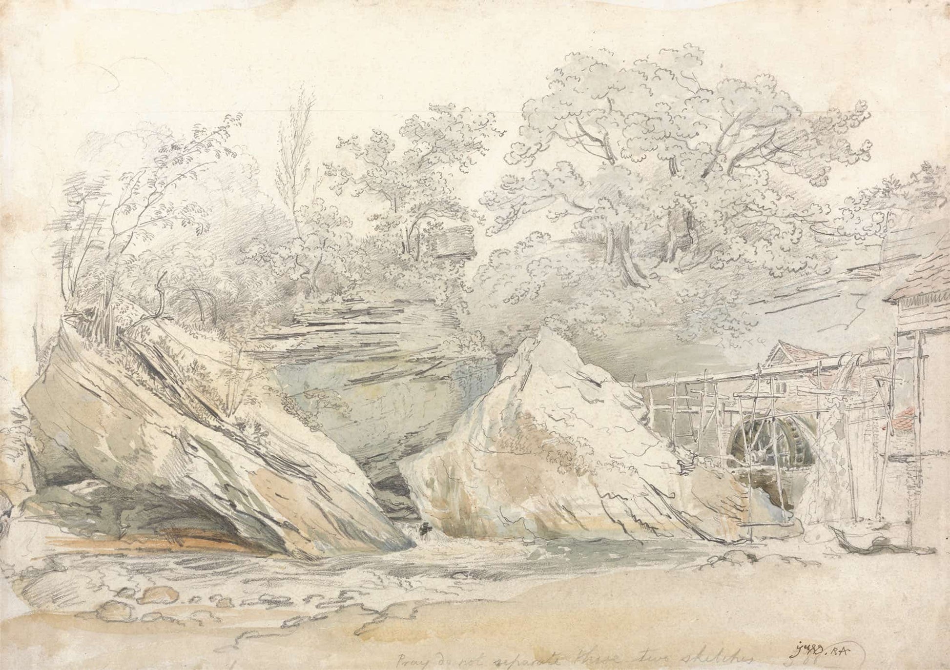 Aberdulais Mill Glamorganshire by James Ward