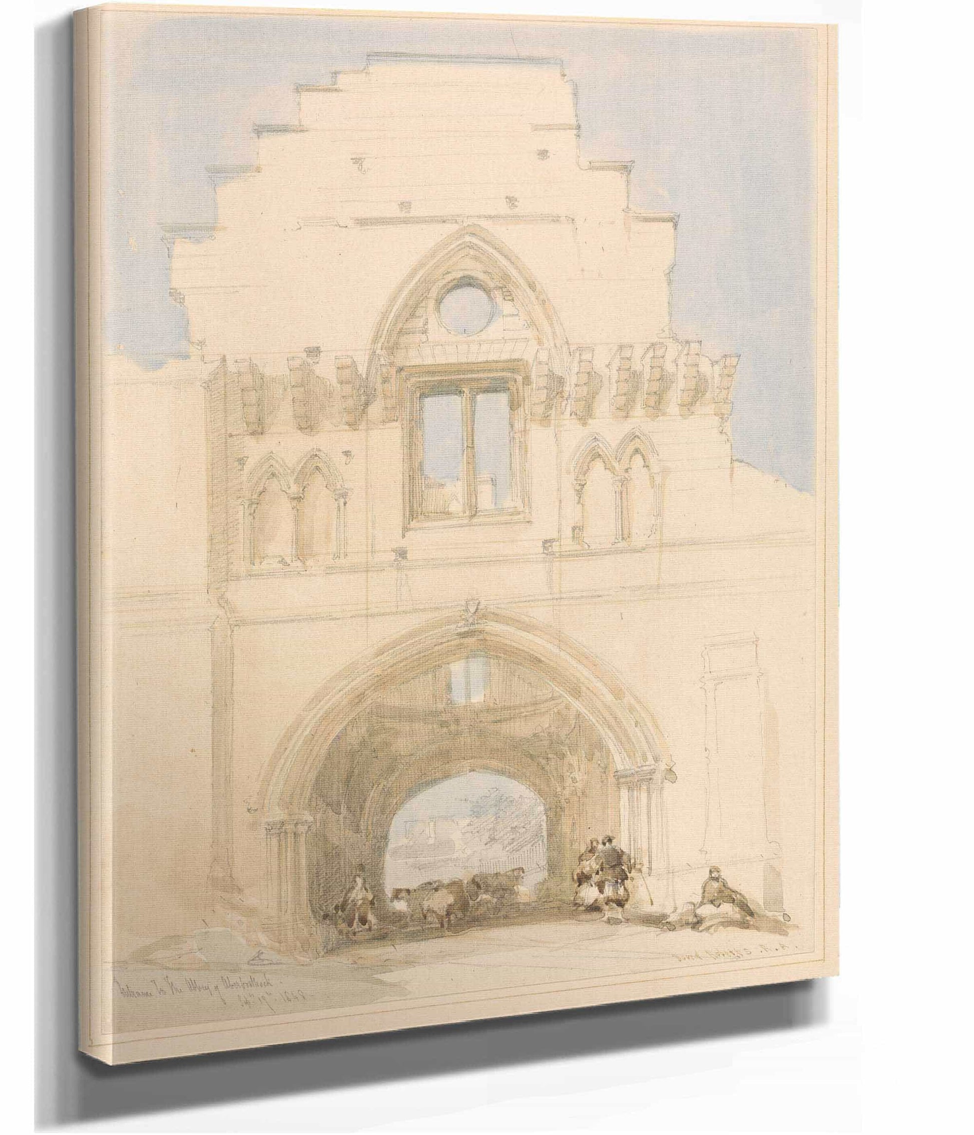 Aberothock Abbey by David Roberts