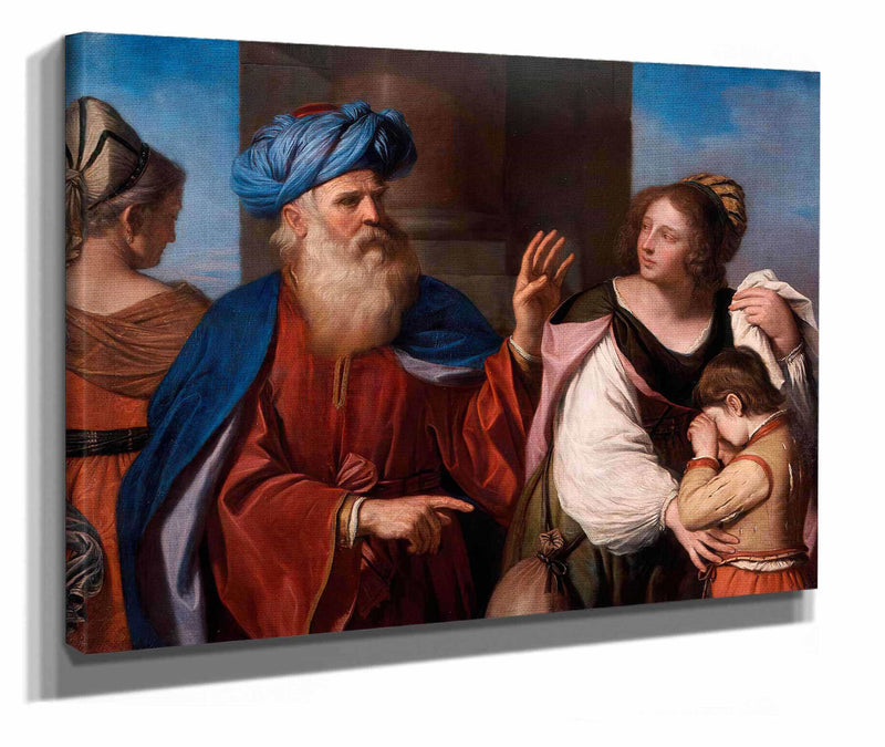 Abraham Casting Out Hagar And Ishmael by Guercino