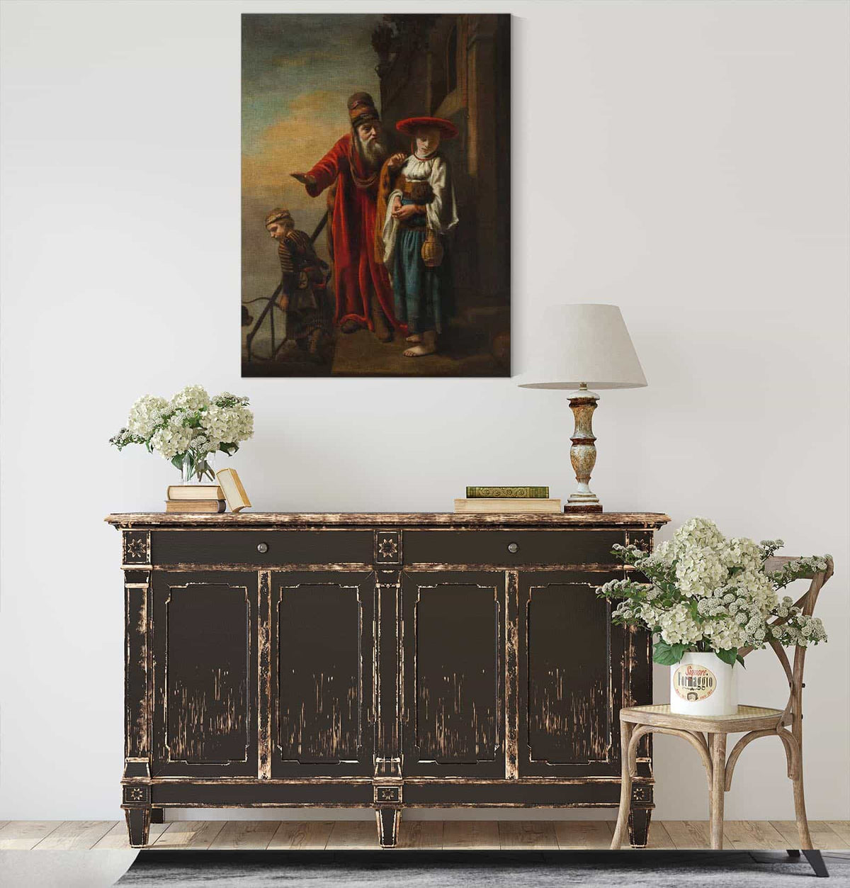 Abraham Dismissing Hagar And Ishmael by Nicolaes Maes