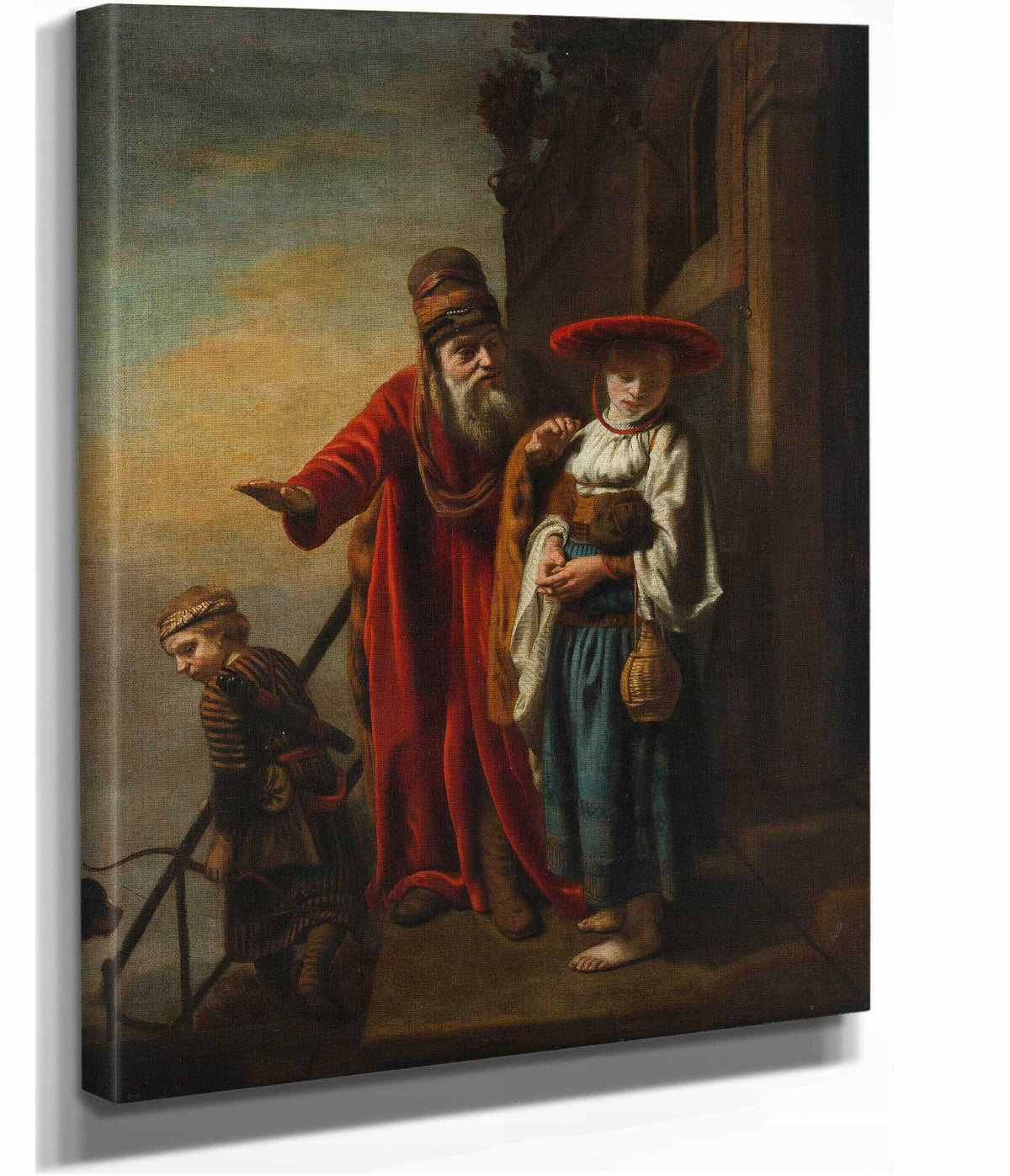 Abraham Dismissing Hagar And Ishmael by Nicolaes Maes