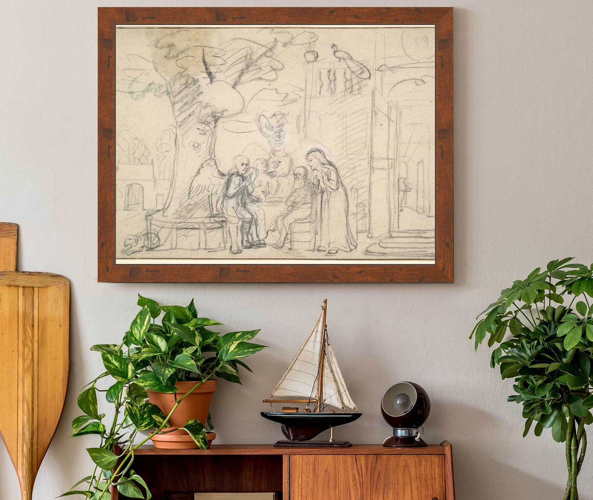 Abraham Entertaining The Angels by Nicolaes Maes