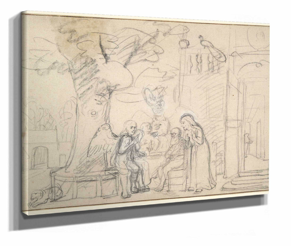 Abraham Entertaining The Angels by Nicolaes Maes