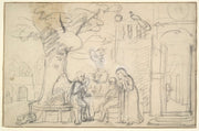Abraham Entertaining The Angels by Nicolaes Maes